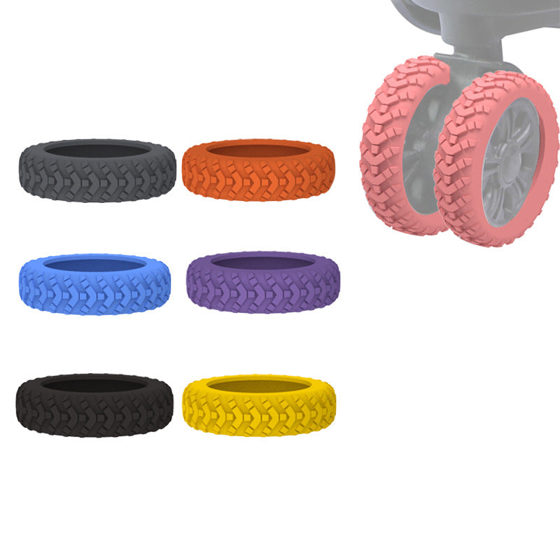 Silent Noise Reduction Silicone Luggage Caster Protective Cover