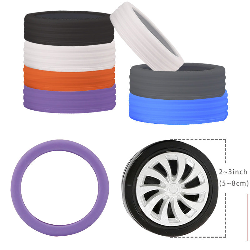 Silent Noise Reduction Silicone Luggage Caster Protective Cover