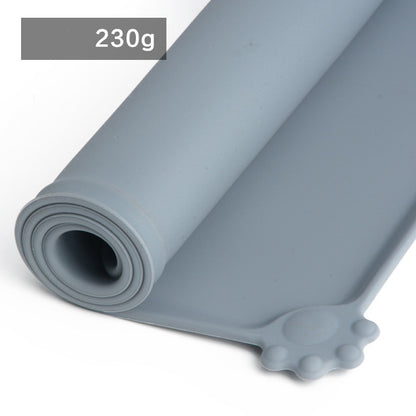 One piece silicone pet mat