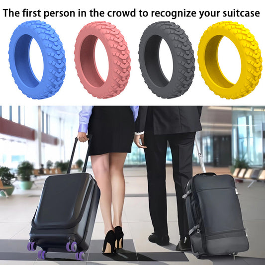 Silent Noise Reduction Silicone Luggage Caster Protective Cover